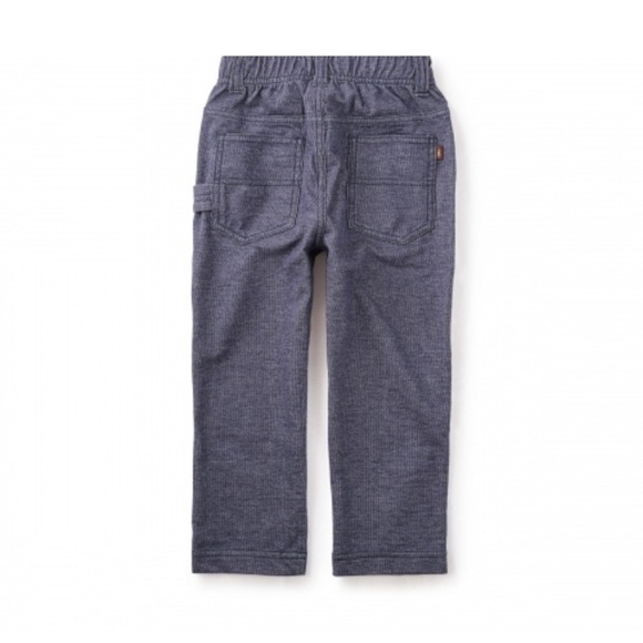 Denim Like Playwear Pants by Tea Collection Color Indigo Size 2 Retail $42 Jeans - Picture 2 of 6